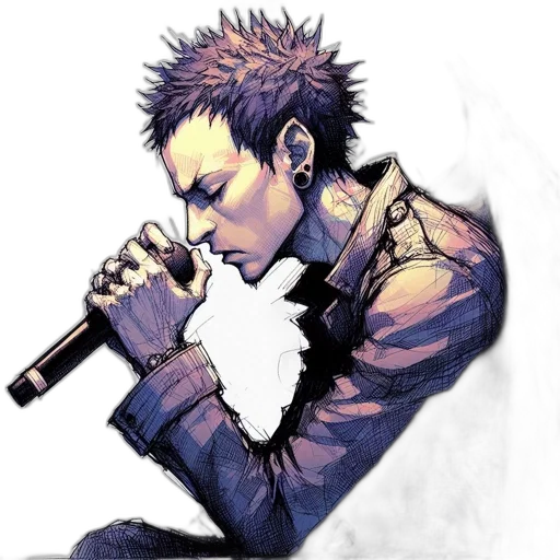 jacket, weapon, staff, dragon, concept art, watercolor, comic book art, cartoon transparent PNG cut-out