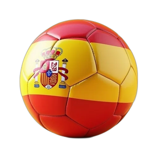 spanish, soccer, ball, spain, flag, rendering, stock, photo transparent PNG cut-out