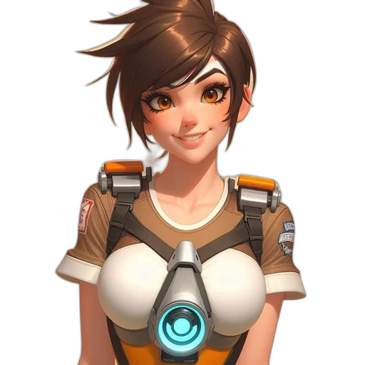 staff, face, robot, weapon, concept art, fantasy art, 3d render, anime transparent PNG cut-out