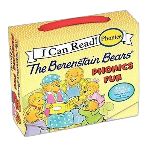colorful, book, cover, featuring, berenstain, bears, title, can transparent PNG cut-out
