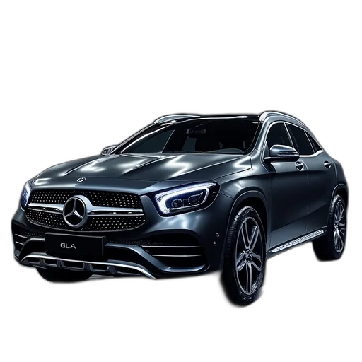 car, 3d render, photorealistic, mercedes, benz, gla, shown, launch transparent PNG cut-out