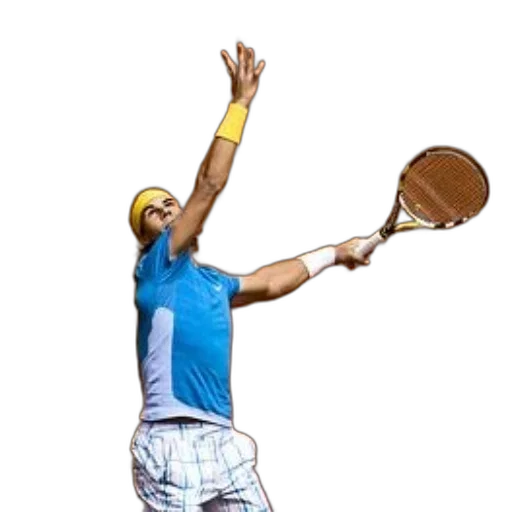 staff, photorealistic, 3d render, concept art, tennis, player, blue, shirt transparent PNG cut-out