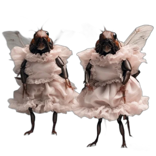 dress, robot, creature, shoes, concept art, 3d render, outer space, two transparent PNG cut-out