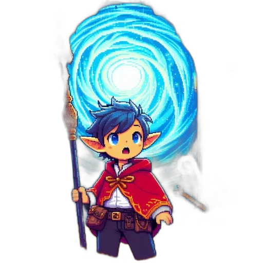 staff, sword, weapon, umbrella, fantasy art, pixel art, concept art, watercolor transparent PNG cut-out