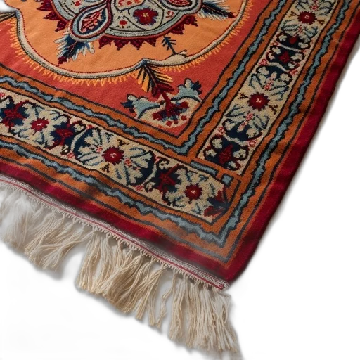 hat, close-up, view, decorative, rug, detailed, pattern, fringe transparent PNG cut-out