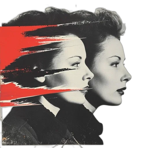 hair, face, photorealistic, fire, red, monochrome, portrait, woman transparent PNG cut-out