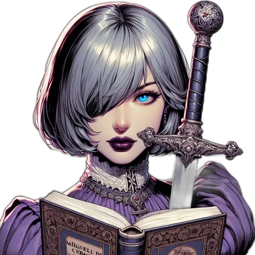sword, staff, weapon, jewelry, comic book art, fantasy art, concept art, cyberpunk transparent PNG cut-out