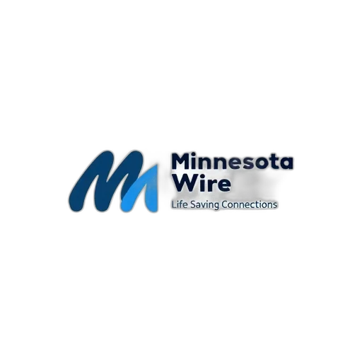 logo, minnesota, wire, displayed, against, white, background, features transparent PNG cut-out