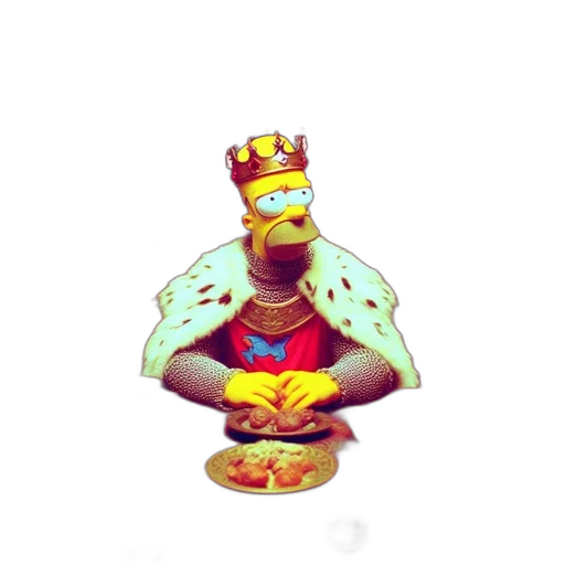 crown, jewelry, staff, robot, 3d render, concept art, pixel art, fantasy art transparent PNG cut-out