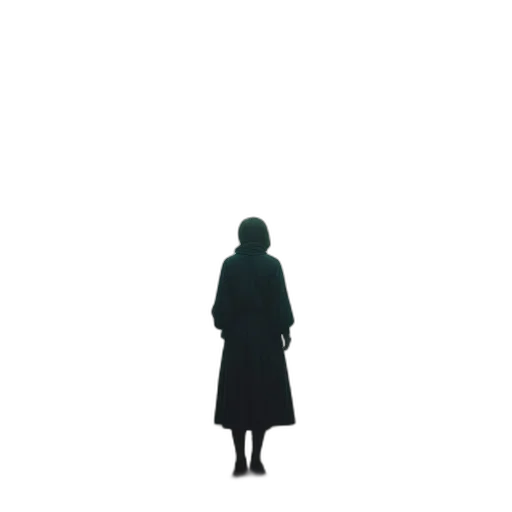 dress, jacket, staff, face transparent PNG cut-out