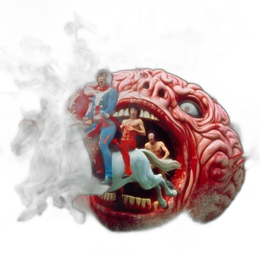mask, dragon, concept art, photorealistic, 3d render, fantasy art, fire, fog transparent PNG cut-out
