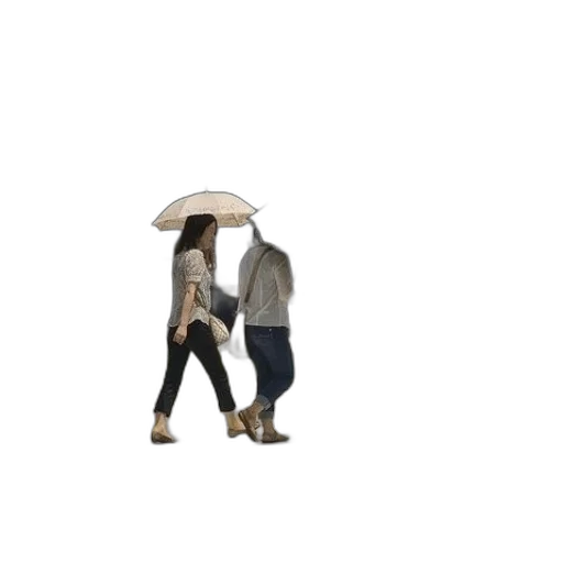 umbrella, jacket, hat, 3d render, photorealistic, concept art, pixel art, rain transparent PNG cut-out
