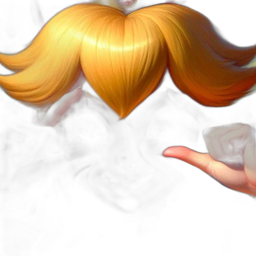 hair, crown, face, mask, concept art, 3d render, photorealistic, anime transparent PNG cut-out