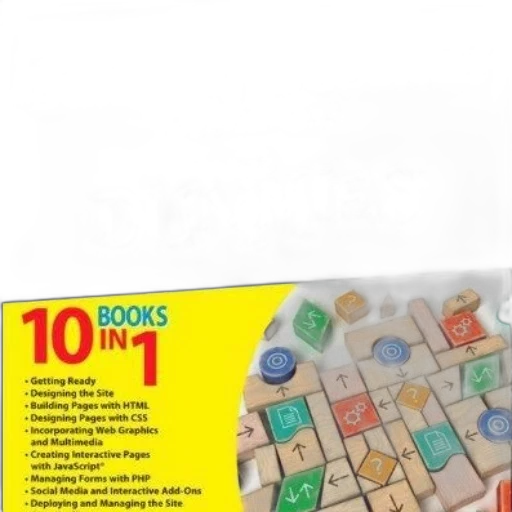 building, websites, all-in-one, dummies, book, cover, featuring, colorful transparent PNG cut-out