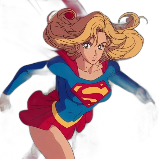 comic book art, concept art, cartoon, watercolor, illustration, portrays, flying, female transparent PNG cut-out