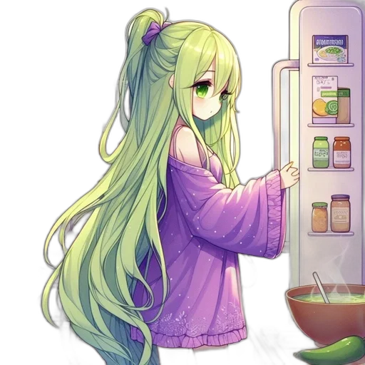 food, dress, bottle, robot, anime, pixel art, vaporwave, concept art transparent PNG cut-out