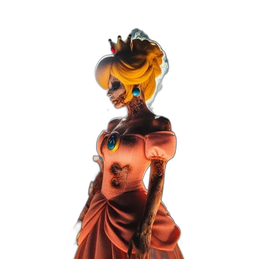 mask, crown, staff, dress, concept art, 3d render, photorealistic, fantasy art transparent PNG cut-out