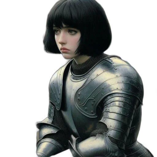 robot, sword, weapon, face, fantasy art, concept art, photorealistic, 3d render transparent PNG cut-out