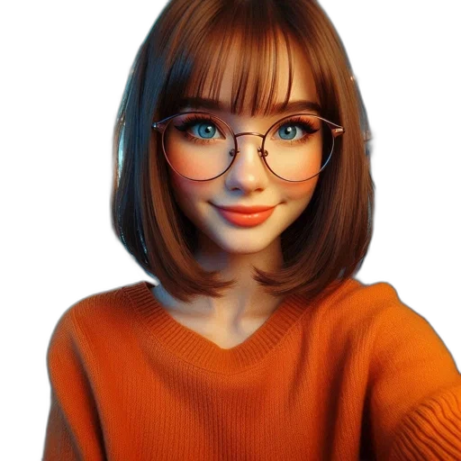 face, hair, robot, creature, photorealistic, anime, cartoon, 3d render transparent PNG cut-out