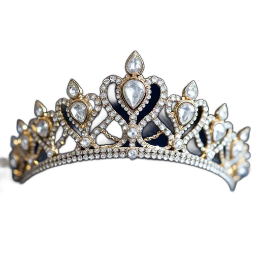 crown, jewelry, hat, close-up, view, tiara, intricate, designs transparent PNG cut-out