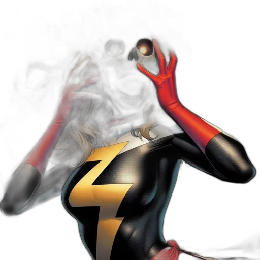 mask, comic book art, concept art, 3d render, photorealistic, female, superhero, flaming transparent PNG cut-out