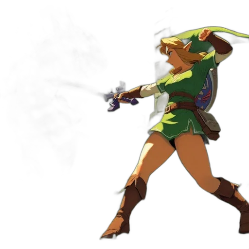 weapon, sword, staff, concept art, pixel art, fantasy art, 3d render, green transparent PNG cut-out