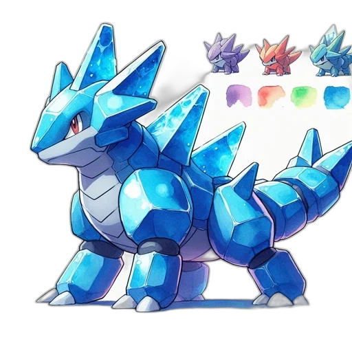 dragon, creature, animal, weapon, concept art, pixel art, fantasy art, watercolor transparent PNG cut-out