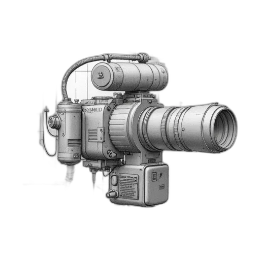 weapon, robot, staff, animal, 3d render, concept art, photorealistic, pencil sketch transparent PNG cut-out