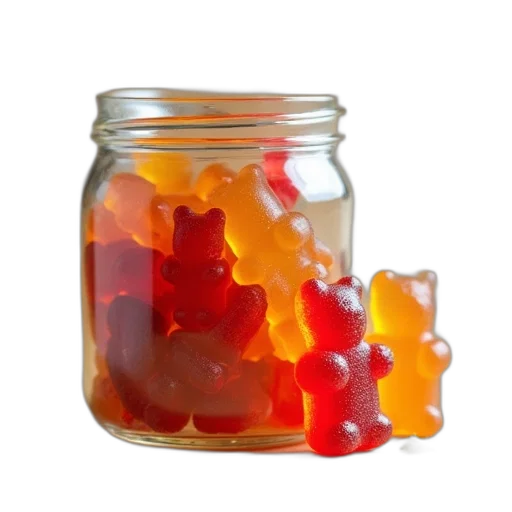 food, 3d render, cbd, gummy transparent PNG cut-out