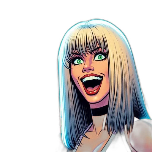face, comic book art, cartoon, anime, concept art, image, lively, depiction transparent PNG cut-out