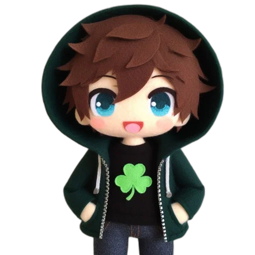 jacket, 3d render, cartoon, anime, pixel art, green, animated, figure transparent PNG cut-out