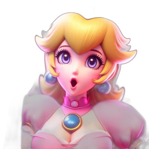 face, crown, concept art, 3d render, fantasy art, vaporwave, pastel, colorful transparent PNG cut-out