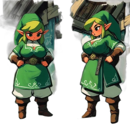 staff, concept art, pixel art, fantasy art, comic book art, green, earth tones, female transparent PNG cut-out