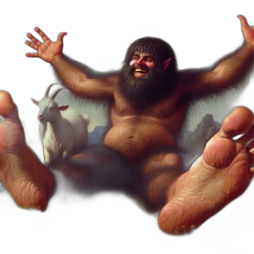 creature, shoes, animal, photorealistic, concept art, fantasy art, 3d render, jovial transparent PNG cut-out