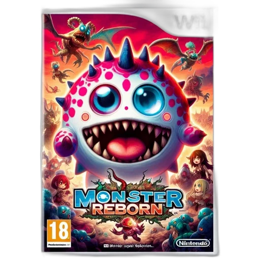 concept art, game, cover, monster, reborn, nintendo, wii, platform transparent PNG cut-out