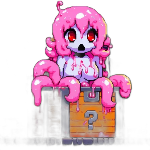 creature, robot, pixel art, concept art, fantasy art, 3d render, underground, lair transparent PNG cut-out