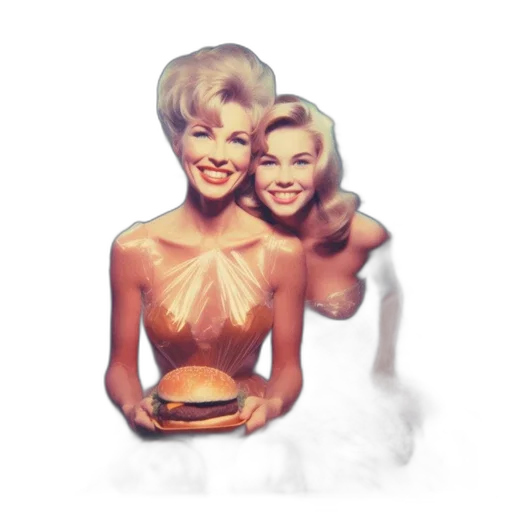 food, photorealistic, concept art, vaporwave, 3d render, image, shows, two transparent PNG cut-out