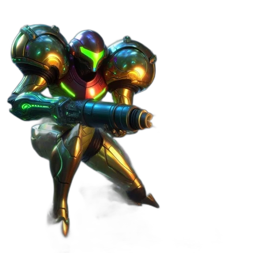 weapon, robot, staff, sword, concept art, 3d render, fantasy art, verdant transparent PNG cut-out
