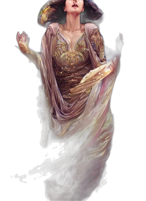 dress, fantasy art, concept art, photorealistic, comic book art, golden, earth tones, pastel transparent PNG cut-out