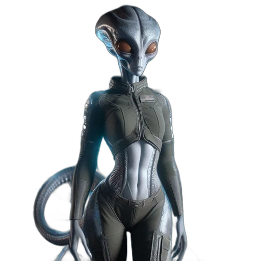 creature, robot, animal, concept art, 3d render, comic book art, fantasy art, outer space transparent PNG cut-out