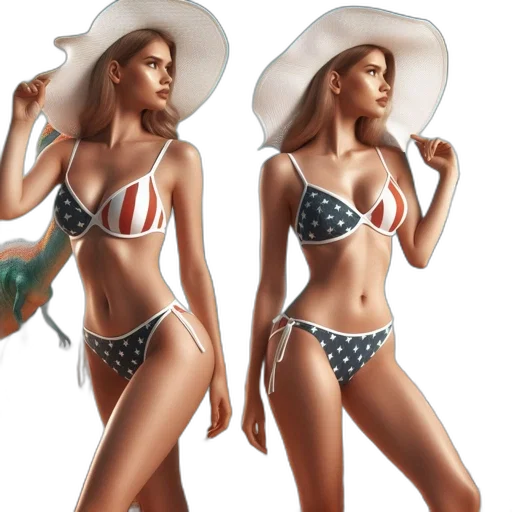 hat, concept art, 3d render, photorealistic, fantasy art, two, women, wear transparent PNG cut-out