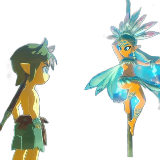 concept art, 3d render, fantasy art, anime, underwater, pastel, golden, blue transparent PNG cut-out