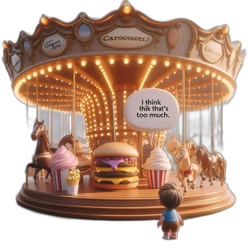 food, furniture, hat, crown, 3d render, concept art, outer space, animated transparent PNG cut-out