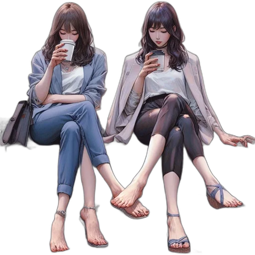 shoes, concept art, photorealistic, anime, oil painting, pastel, monochrome, blue transparent PNG cut-out