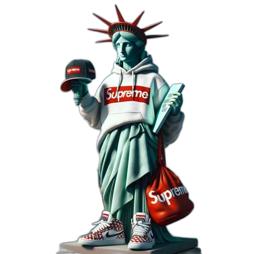 shoes, hat, concept art, 3d render, photorealistic, innovative, interpretation, statue transparent PNG cut-out