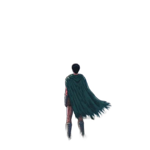 dress, jacket, umbrella, creature, pixel art, comic book art, concept art, 3d render transparent PNG cut-out