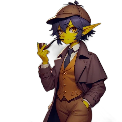 staff, hat, mask, fantasy art, concept art, pixel art, anime, golden transparent PNG cut-out