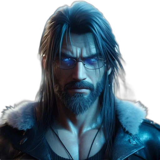 face, hair, concept art, fantasy art, cyberpunk, photorealistic, blue, urban transparent PNG cut-out
