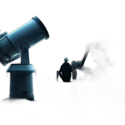 staff, weapon, robot, concept art, 3d render, photorealistic, outer space, fog transparent PNG cut-out