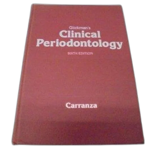 red, book, titled, clinical, periodontology, carranza, sixth, edition transparent PNG cut-out